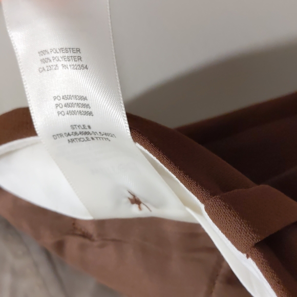 Aritzia Wilfred Cognac brown Effortless trousers pants - Picture 4 of 5